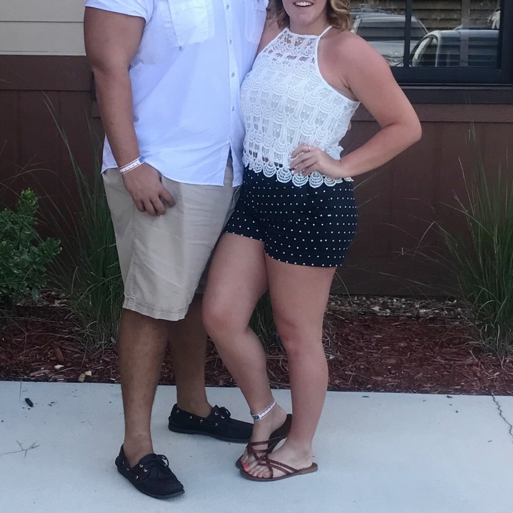 MARK DOWN - White Lace Halter Tank-top $9! - Picture 2 of 2